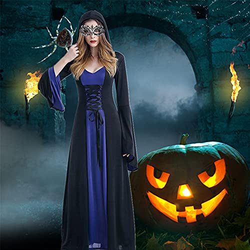 Thumbnail 1 de LPFNSF Vintage Witch Dress, Green XL Hooded Renaissance Costume