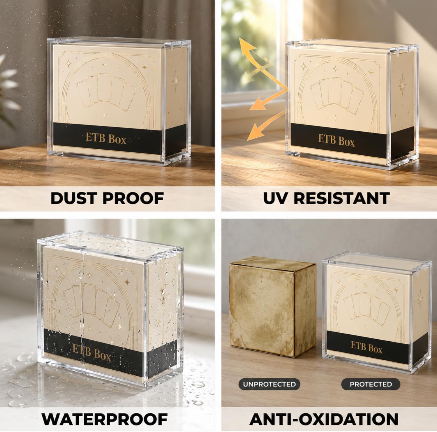 Detalle de MYLARREN Elite Trainer Box protector, 8 mm acrylic