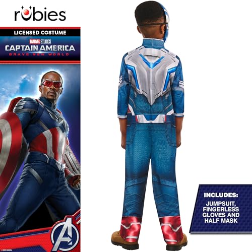 Thumbnail 3 de Rubies Disfraz Capitán América Jumpsuit y máscara licencia Marvel