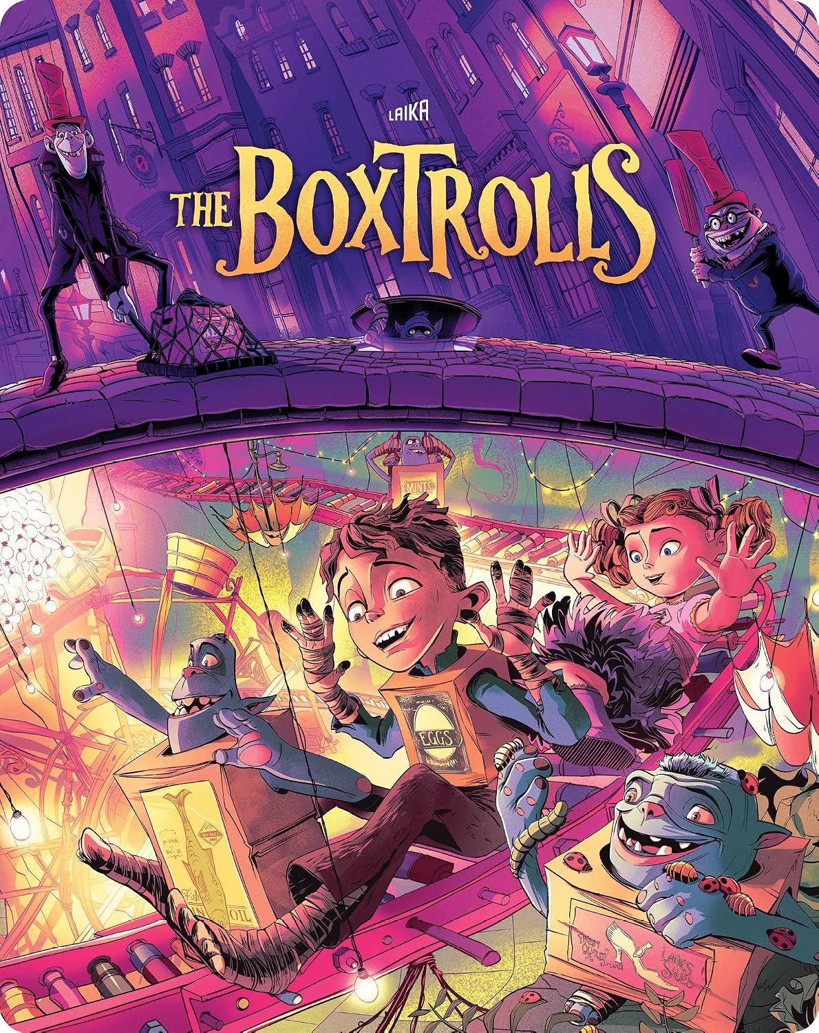 Detalle 2 de Shout! Factory 826663234879 The Boxtrolls Limited Edition Steelbook 4K UHD + Blu-ray