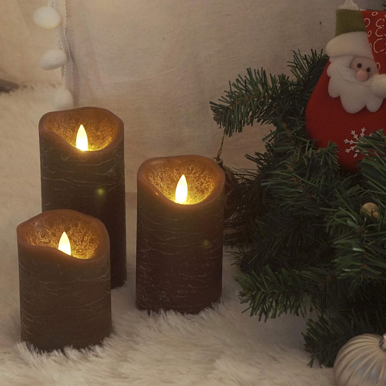 Detalle de Candle Choice Flameless Candles, Real Wax