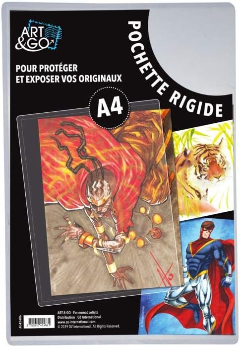 Detalle de ART & GO AG42486 hårt skyddsfodral för A4 i transparent plast