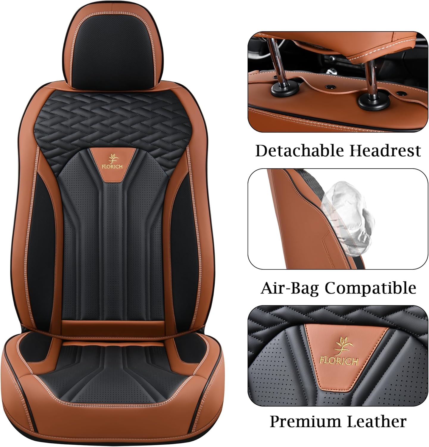 Thumbnail 4 de FLORICH Leather Seat Covers 5-Seat Set