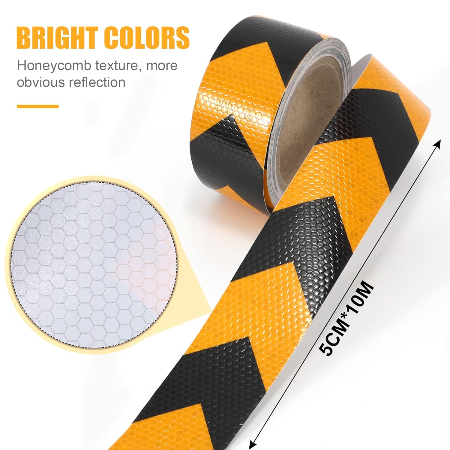Thumbnail 1 de Nastro Riflettente Adesivo XFXIA 5 cm x 10 m – Freccia Gialla/Nera