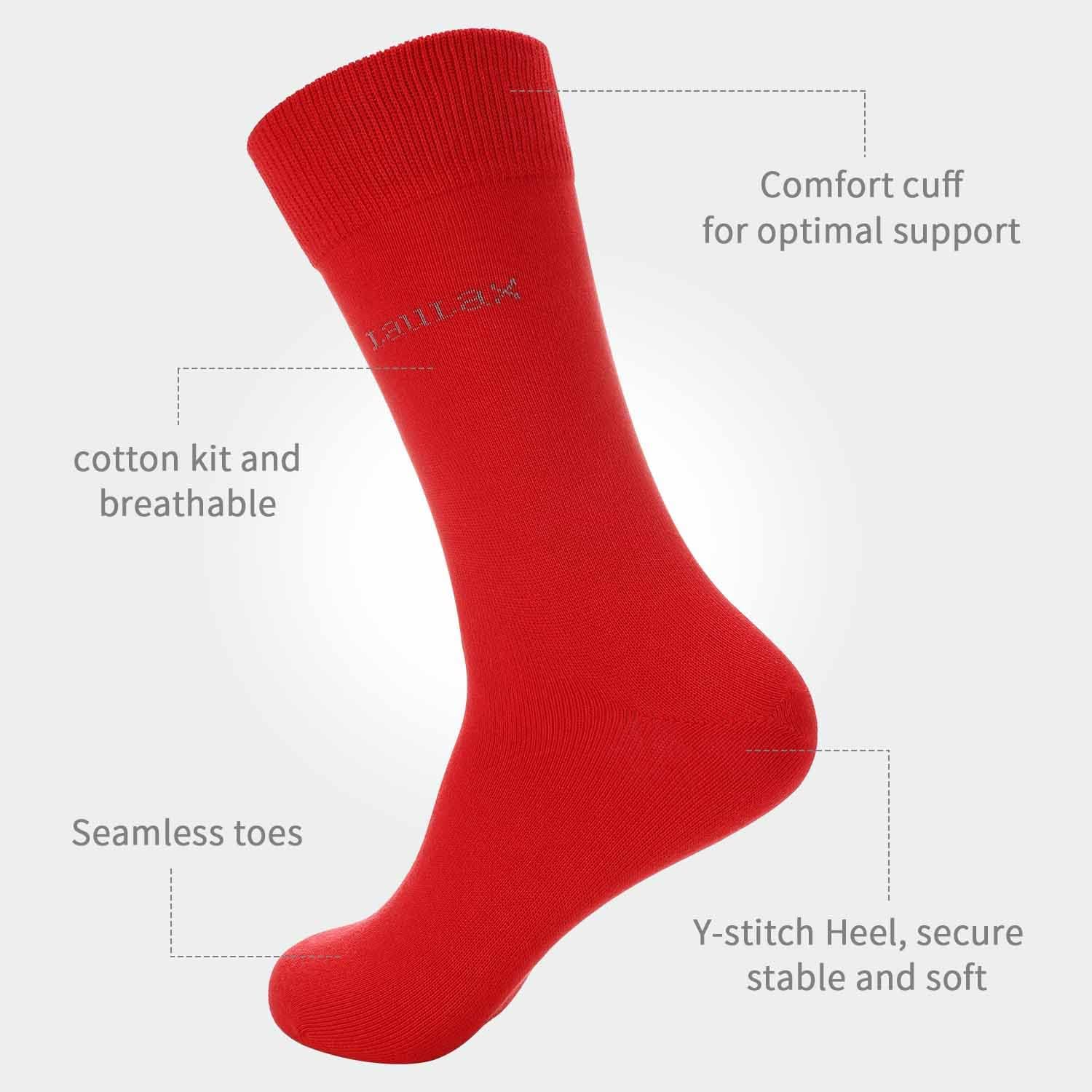 Thumbnail 2 de Laulax 4 Pairs Cotton Seamless Dress Socks