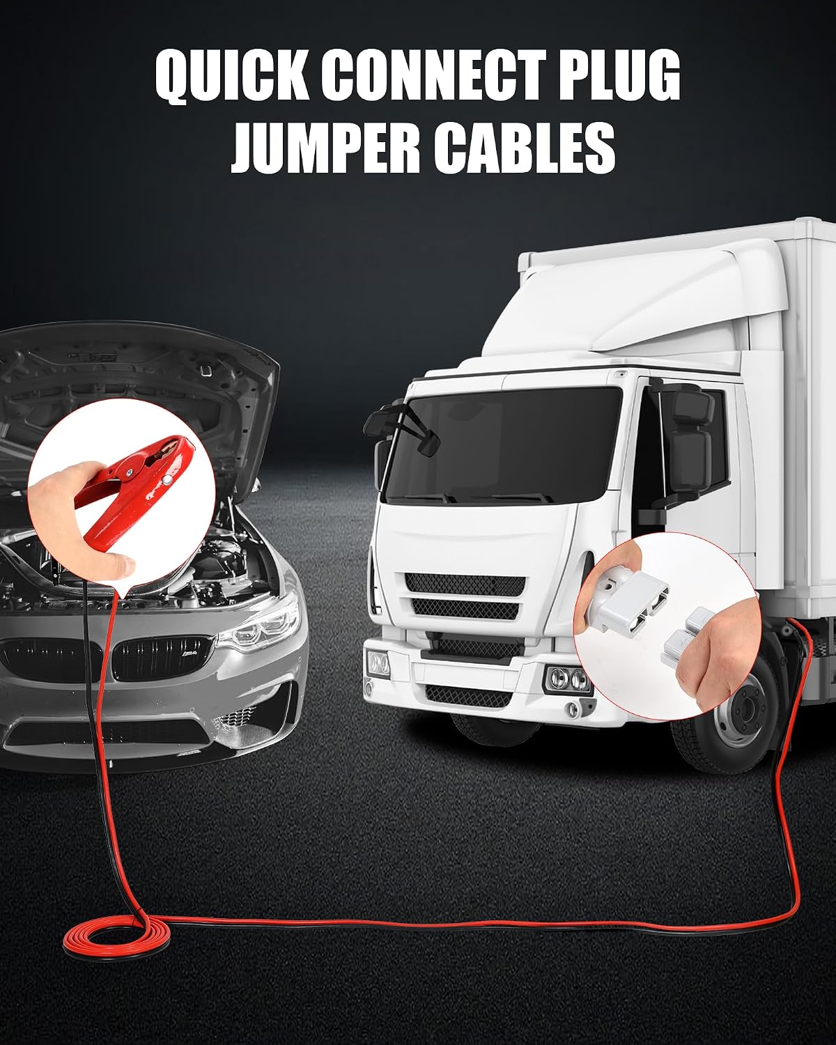 Detalle 2 de NOONE Heavy Duty Jumper Cables 25 ft