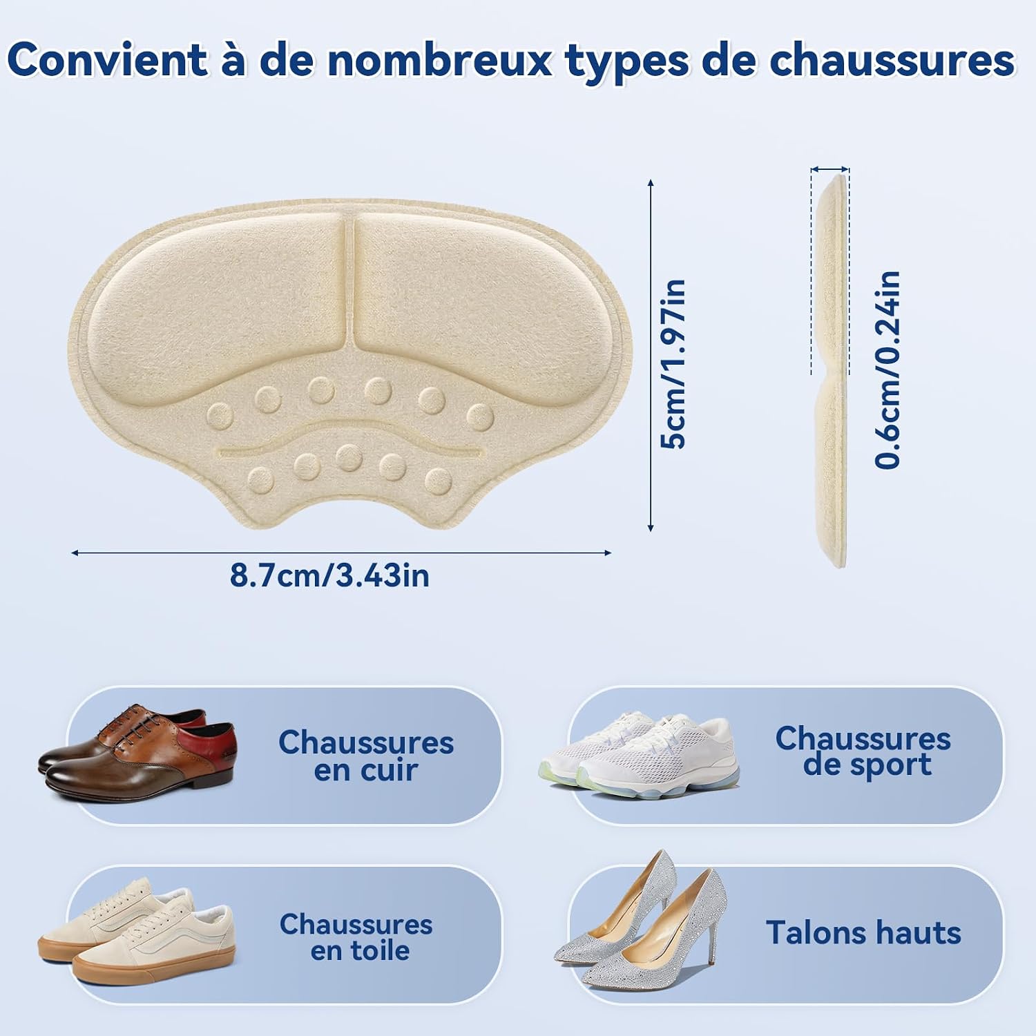 Thumbnail 4 de AnjoCare Coussinets de Talon 3 paires