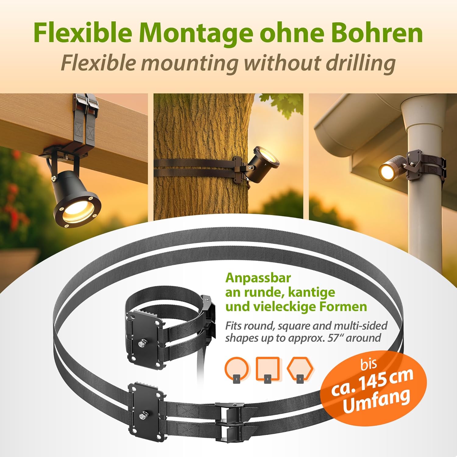 Detalle de Support de sangle pour arbre 1,5 m