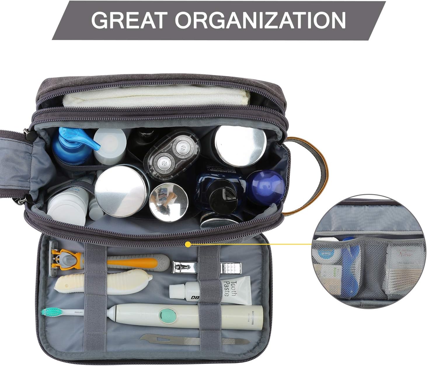 Thumbnail 1 de BAGSMART Toiletry Bag Medium 10.6"