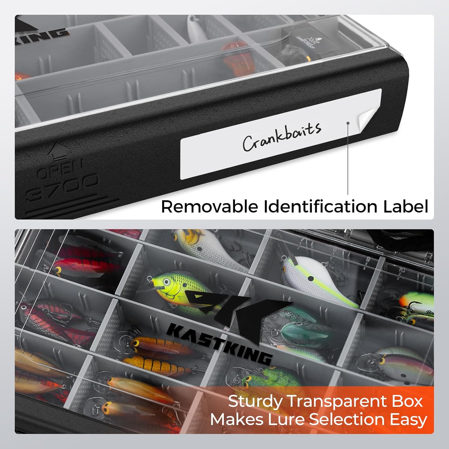 Thumbnail 5 de KastKing HyperSeal Waterproof Tackle Box (3600/3700) with Removable Dividers