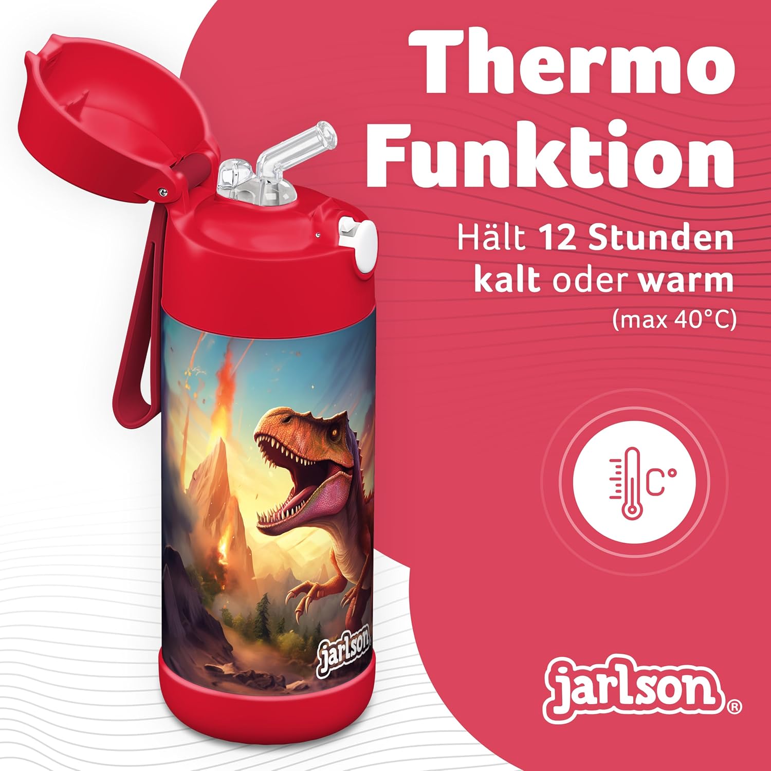 Thumbnail 1 de Jarlson Kinder-Trinkflasche 350 ml Edelstahl
