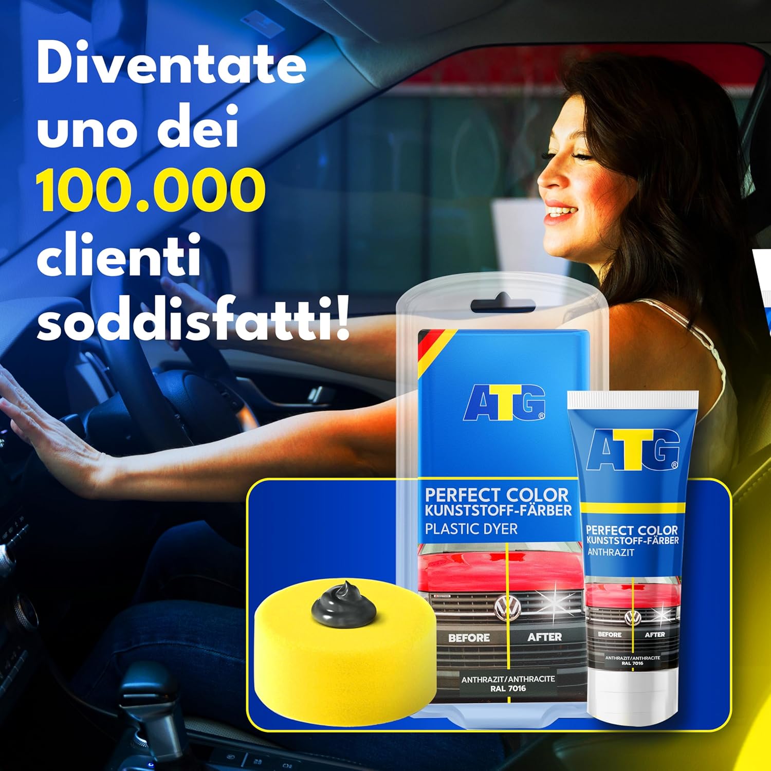 Thumbnail 6 de ATG Rinnova plastiche Auto Antracite – Restauro plastica interna/esterna con finitura lucida