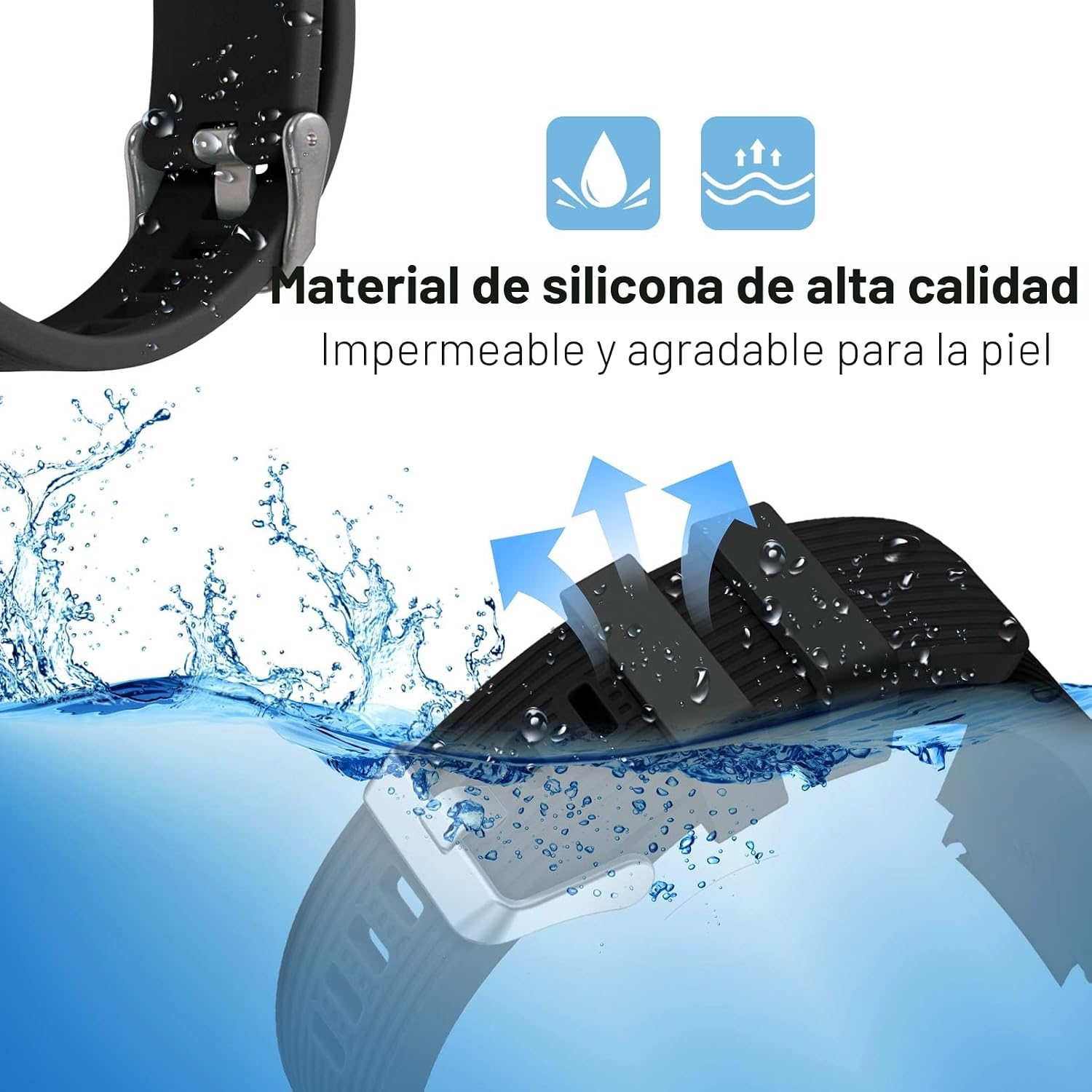Detalle de Dirrelo Correa 22 mm para Galaxy Watch