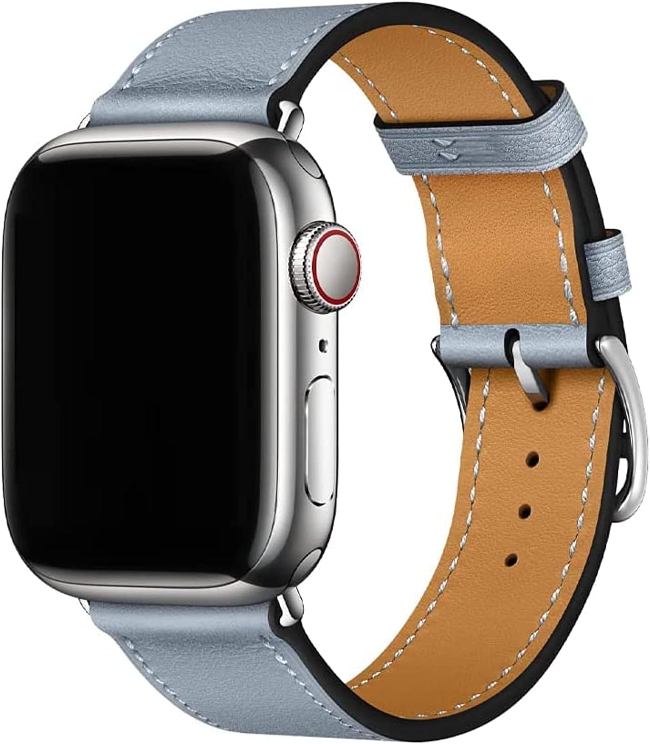 Thumbnail 6 de Fleshy Leaf Genuine Leather Apple Watch Strap — 38/40/41/42/44/45/46/49mm compatibility
