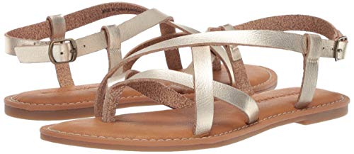 Thumbnail 6 de Amazon Essentials Women's Casual Strappy Sandal, Gold (UK 8)