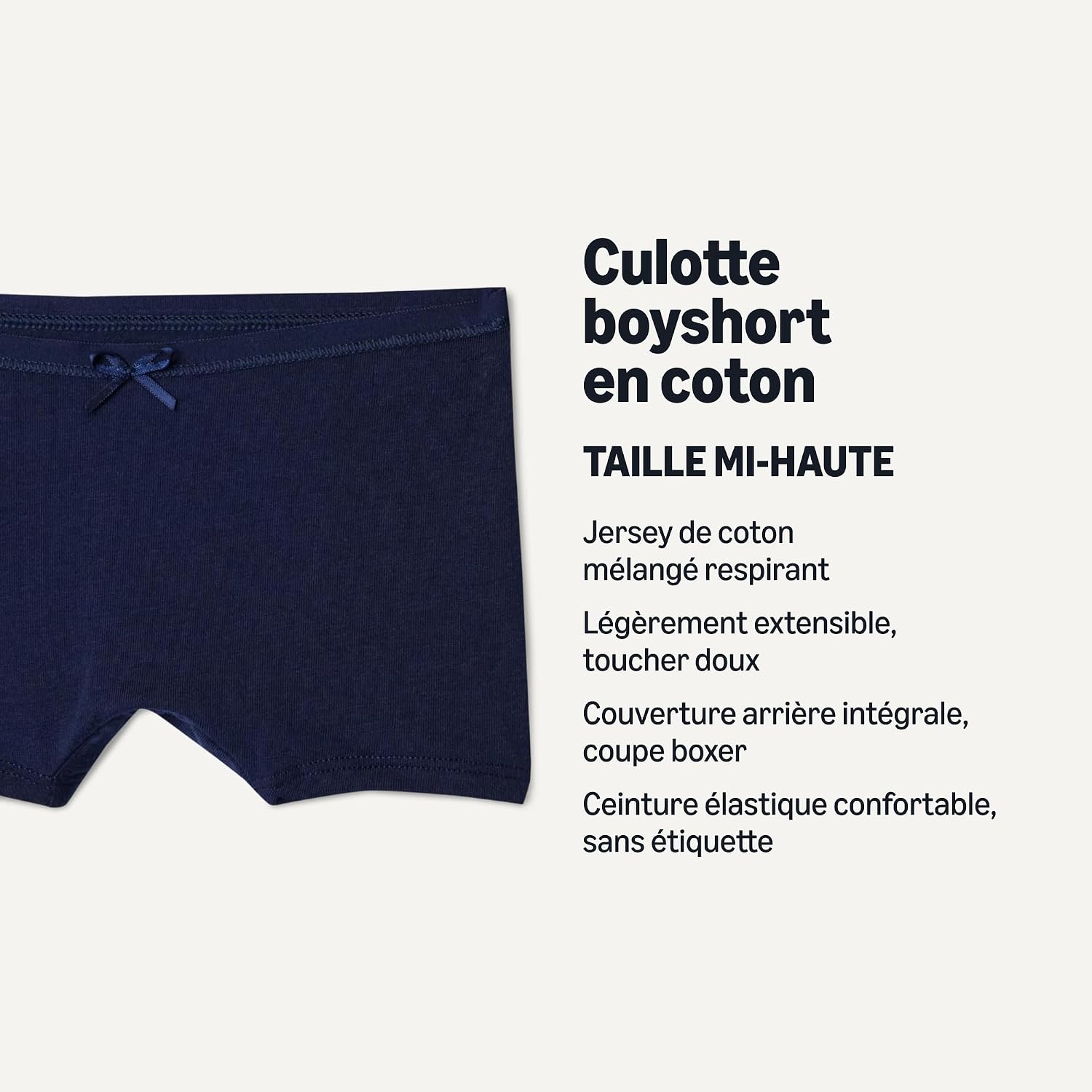Detalle de Amazon Essentials Fille Culotte Boxer en Jersey de Coton