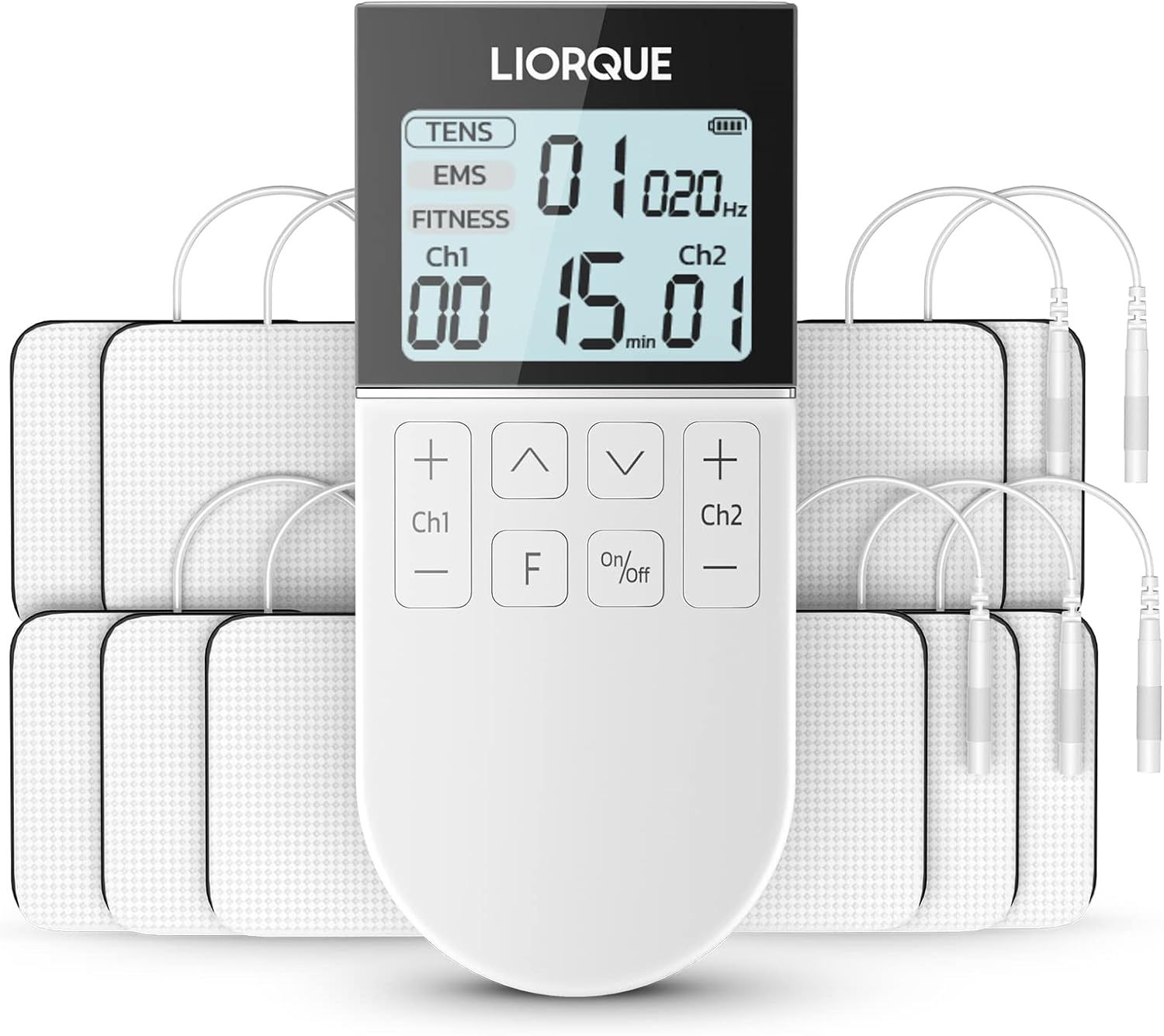Detalle de LIORQUE Electroestimulador 50 modos 16 niveles