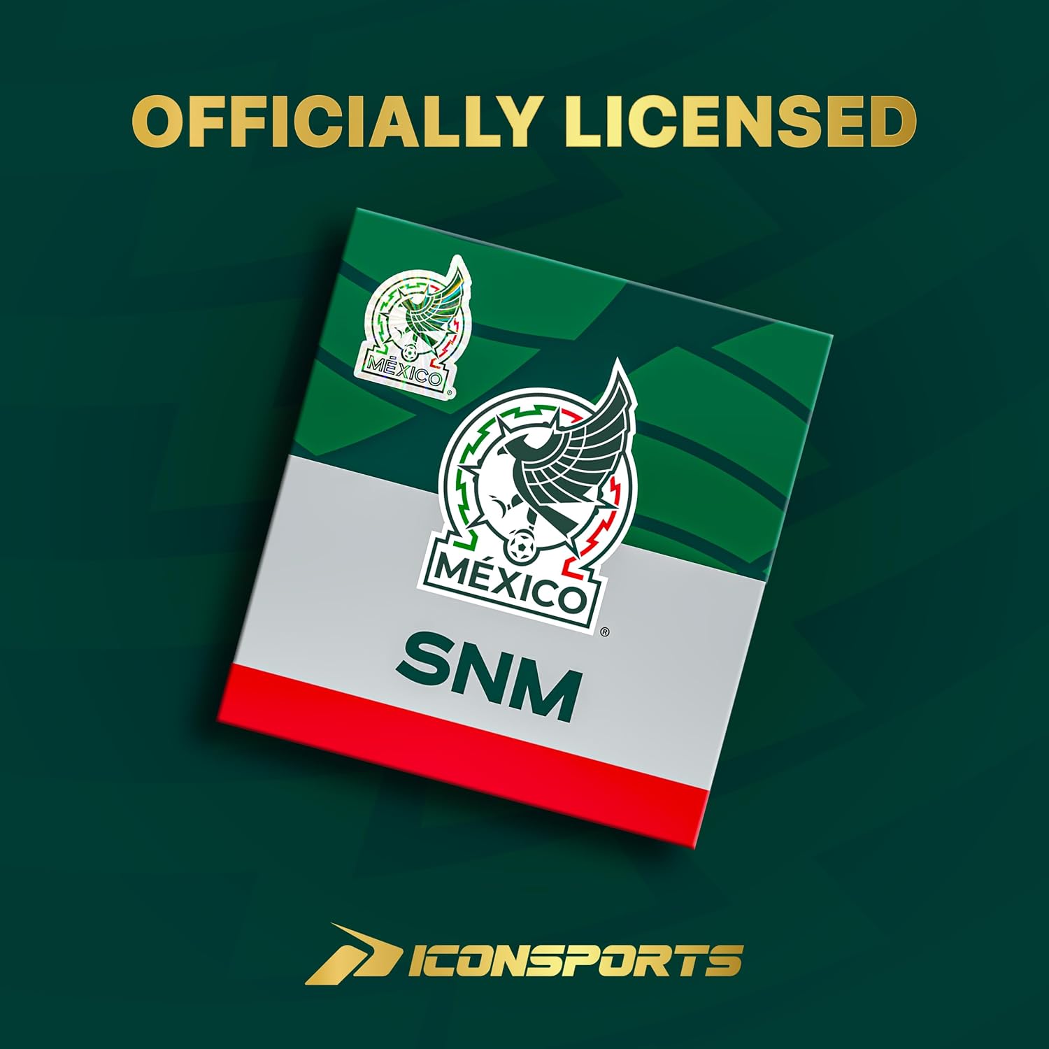 Thumbnail 6 de Icon Sports Soccer Blackout Hoodie for Mexico National Team (Officially Licensed) – Unisex Long Sleeve Hooded Sweatshirt