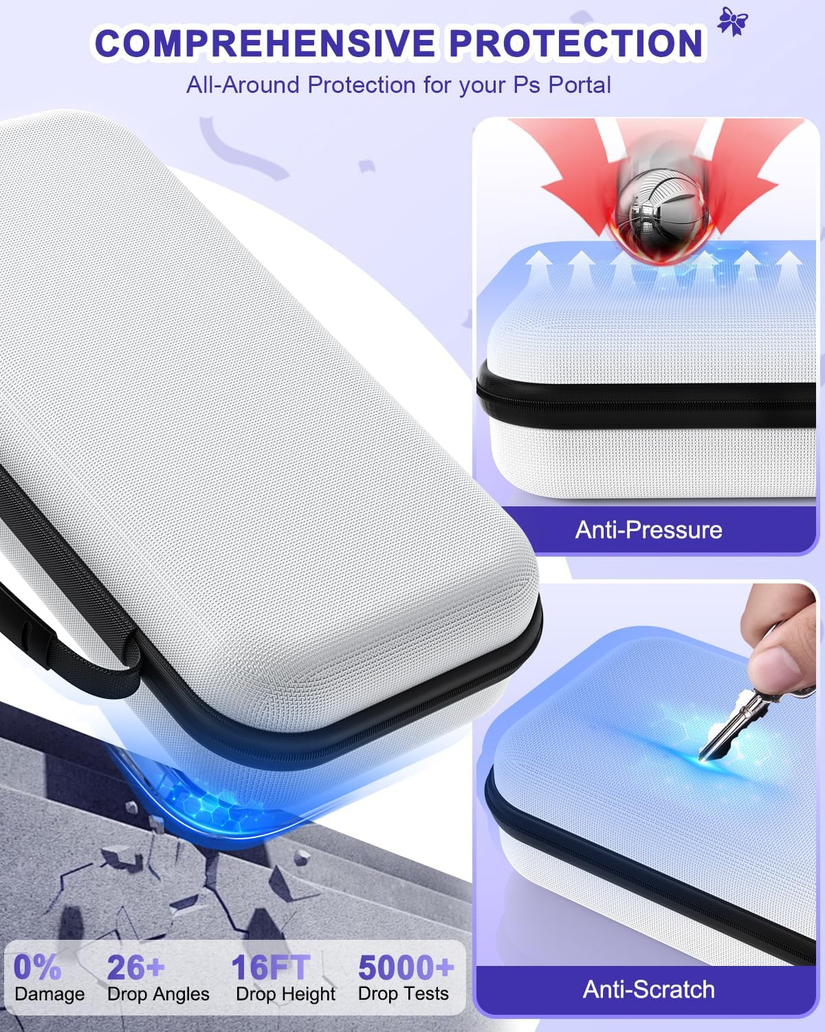 Thumbnail 1 de 14 in 1 Accessories Bundle for PlayStation Portal with Carrying Case, Magnetic Charging Dock and Screen Protectors