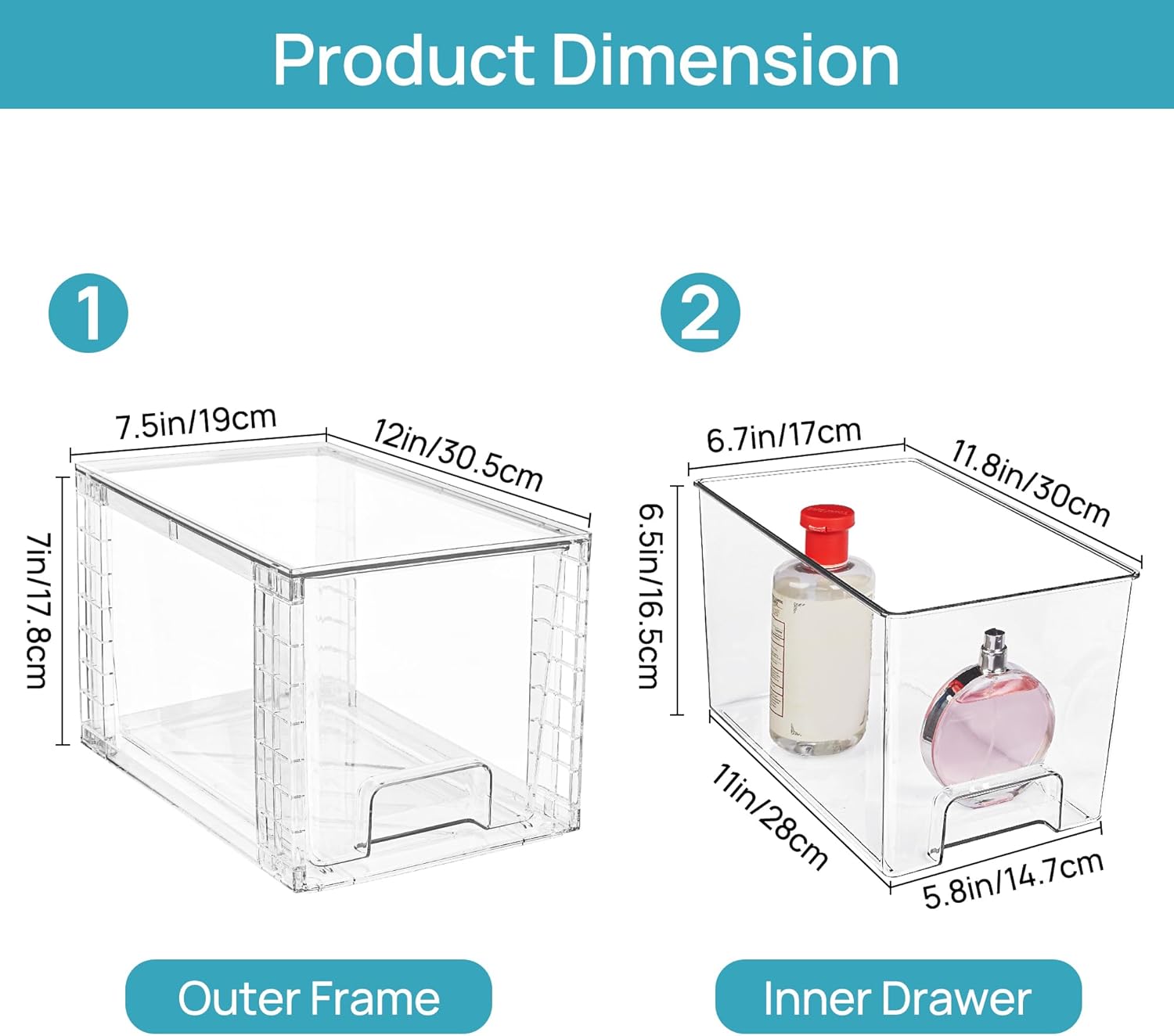 Thumbnail 2 de Vtopmart 4 Stackable Storage Cubes