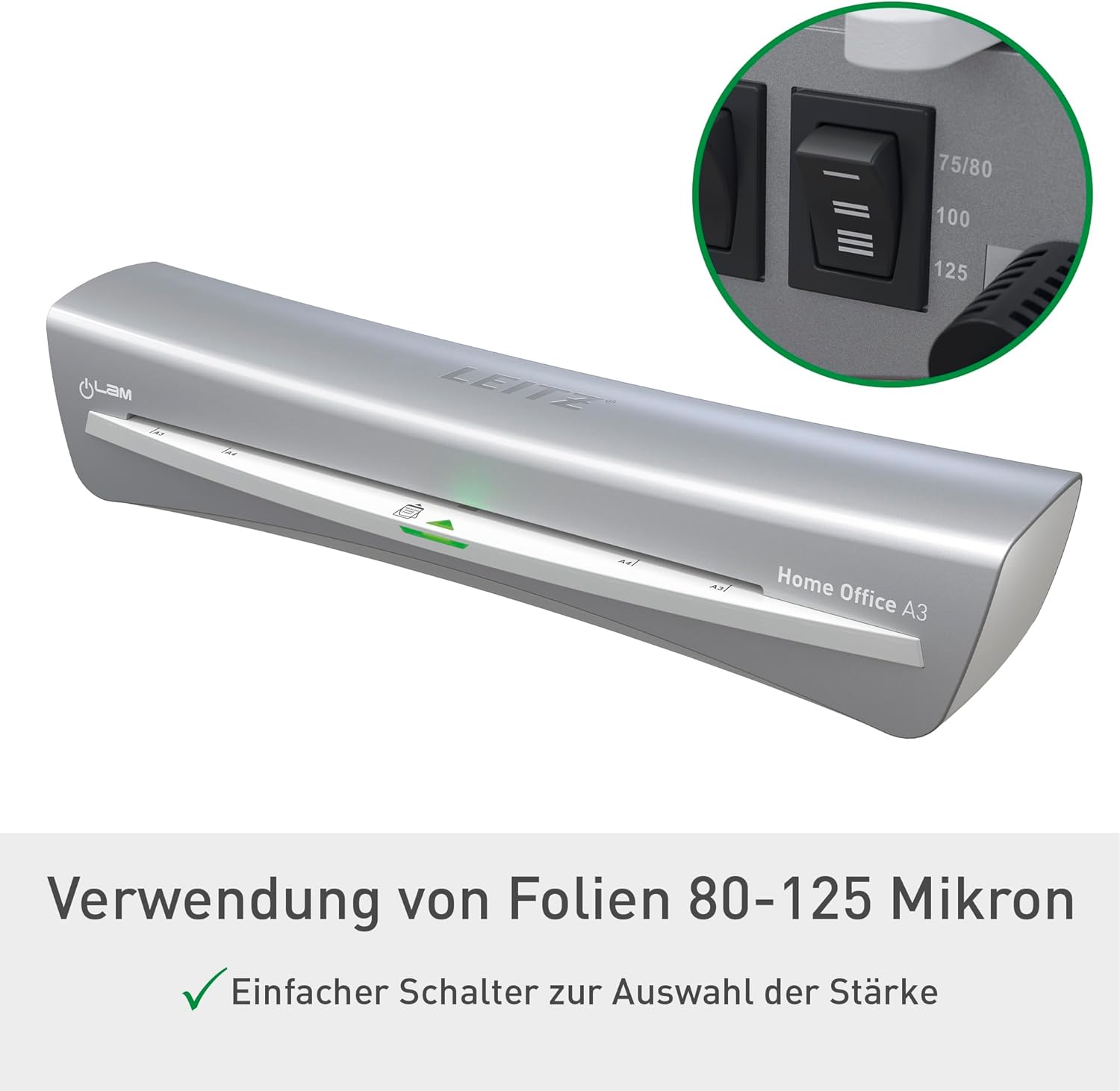 Thumbnail 4 de Leitz iLAM A3 Laminiergerät (74400089) mit Aufwärmzeit 2 Minuten und Smart-LED-Status