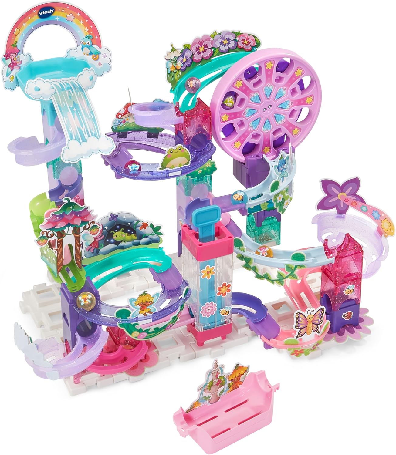 Detalle de VTech Marble Rush Petal Power: Interactive Flower Marble Run for Early Readers