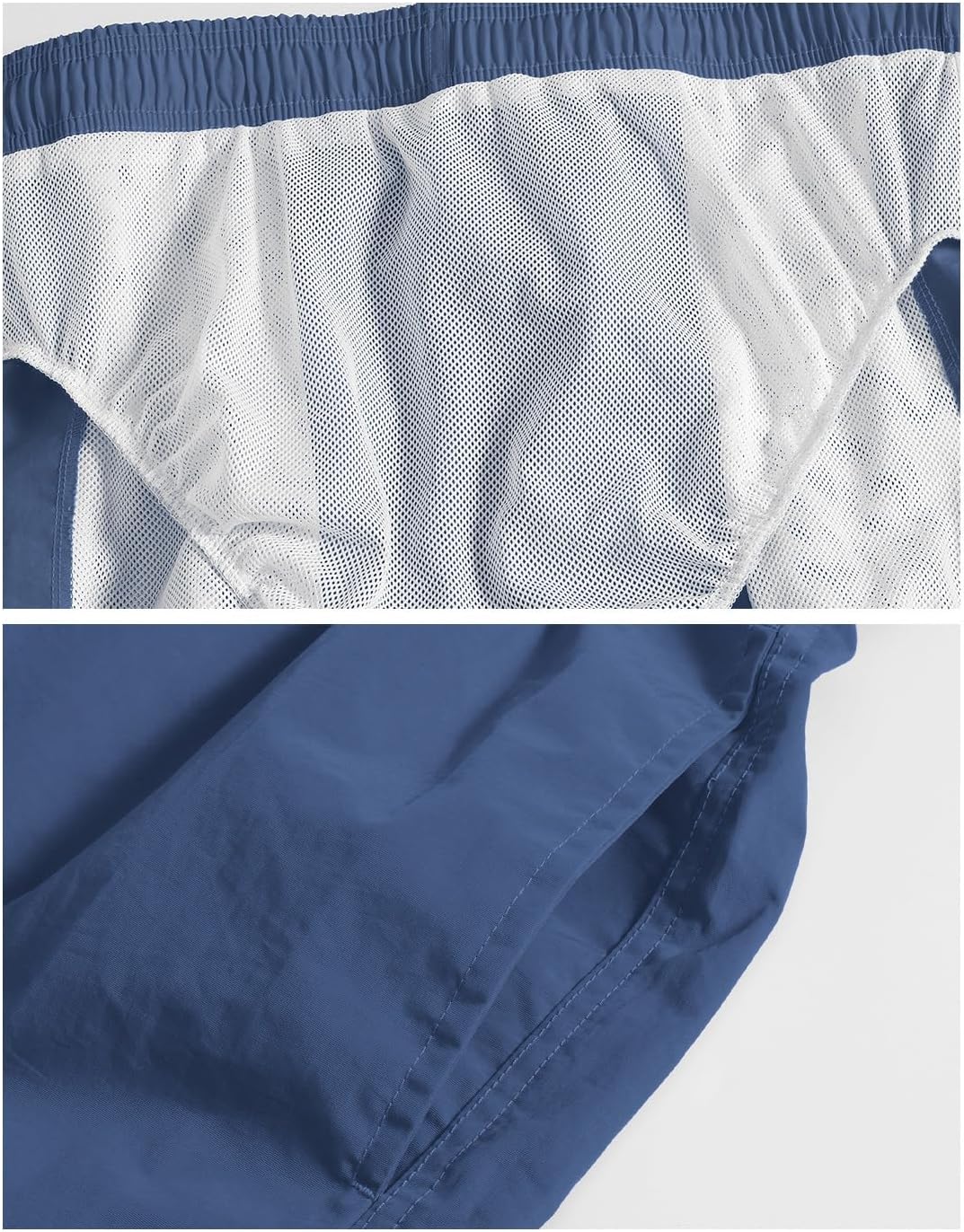 Detalle de donhobo Men’s lightweight quick-dry swim trunks with mesh lining and pockets
