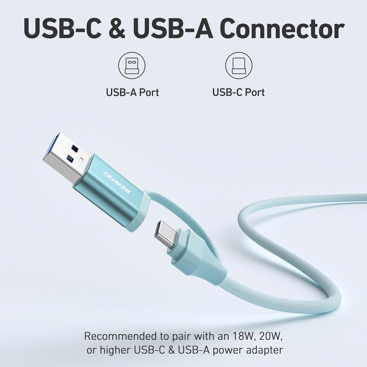 Detalle 2 de BENFEI Caricatore Wireless Magnetico 15W: compatibile MagSafe per iPhone 12-17 e AirPods, design piccolo e leggero