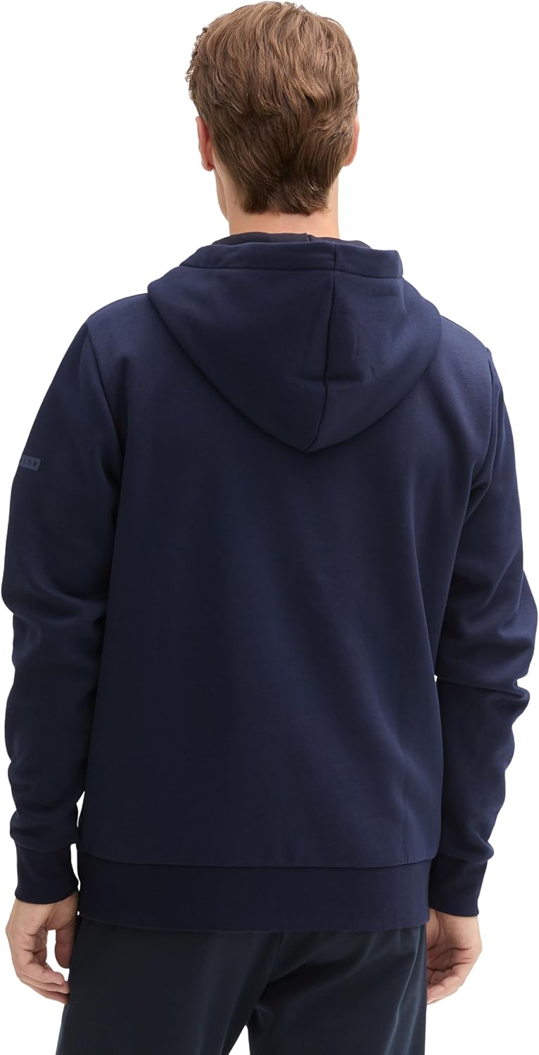 Thumbnail 2 de Tom Tailor Herren Hoodie Sweatjacke mit Kängurutasche