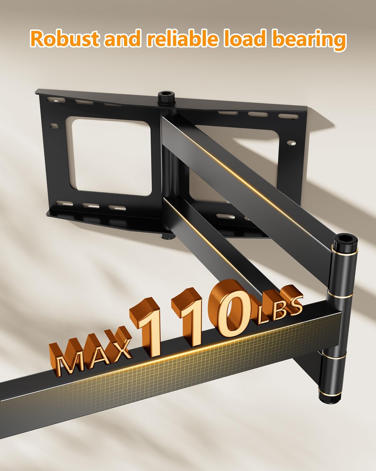 Thumbnail 3 de FORGING MOUNT Long Extension TV Mount: Full Motion Wall Bracket with 43-Inch Arm for 42–80-Inch TVs