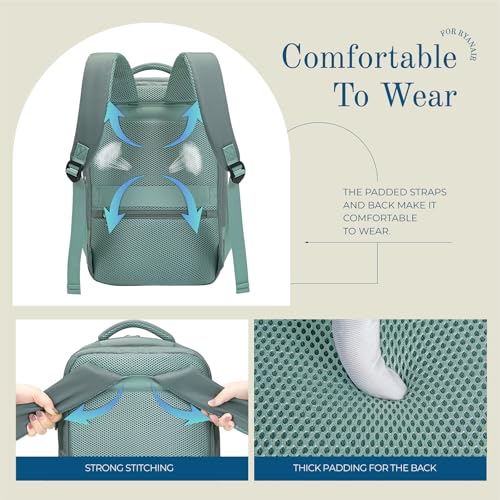 Detalle de Mochila de viaje cabina 40x20x25 Lossga para Ryanair: versátil, práctica y pensada para cabina