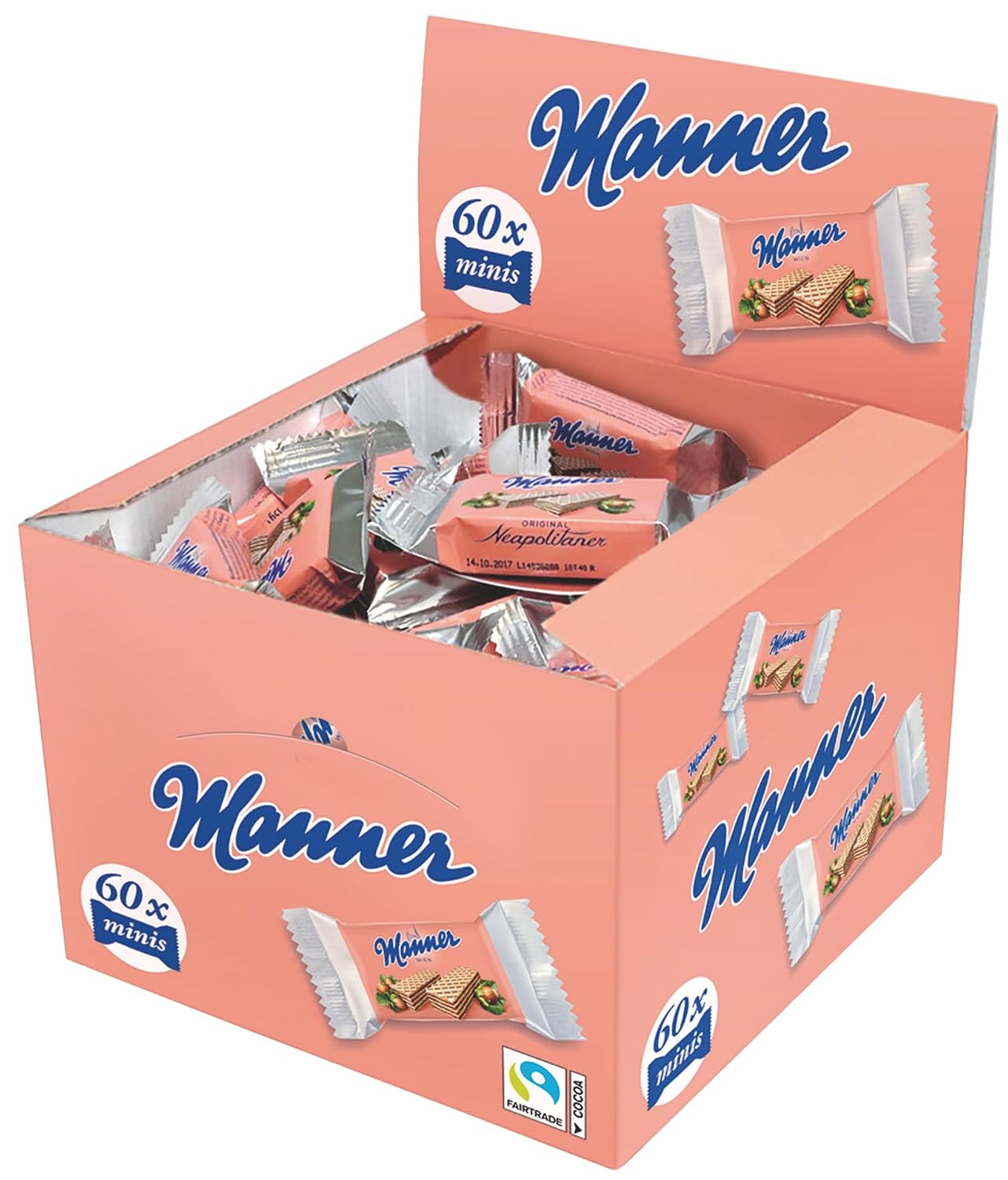 Detalle de Manner Neapolitaner Waffeln 60 x 15 g 🍪