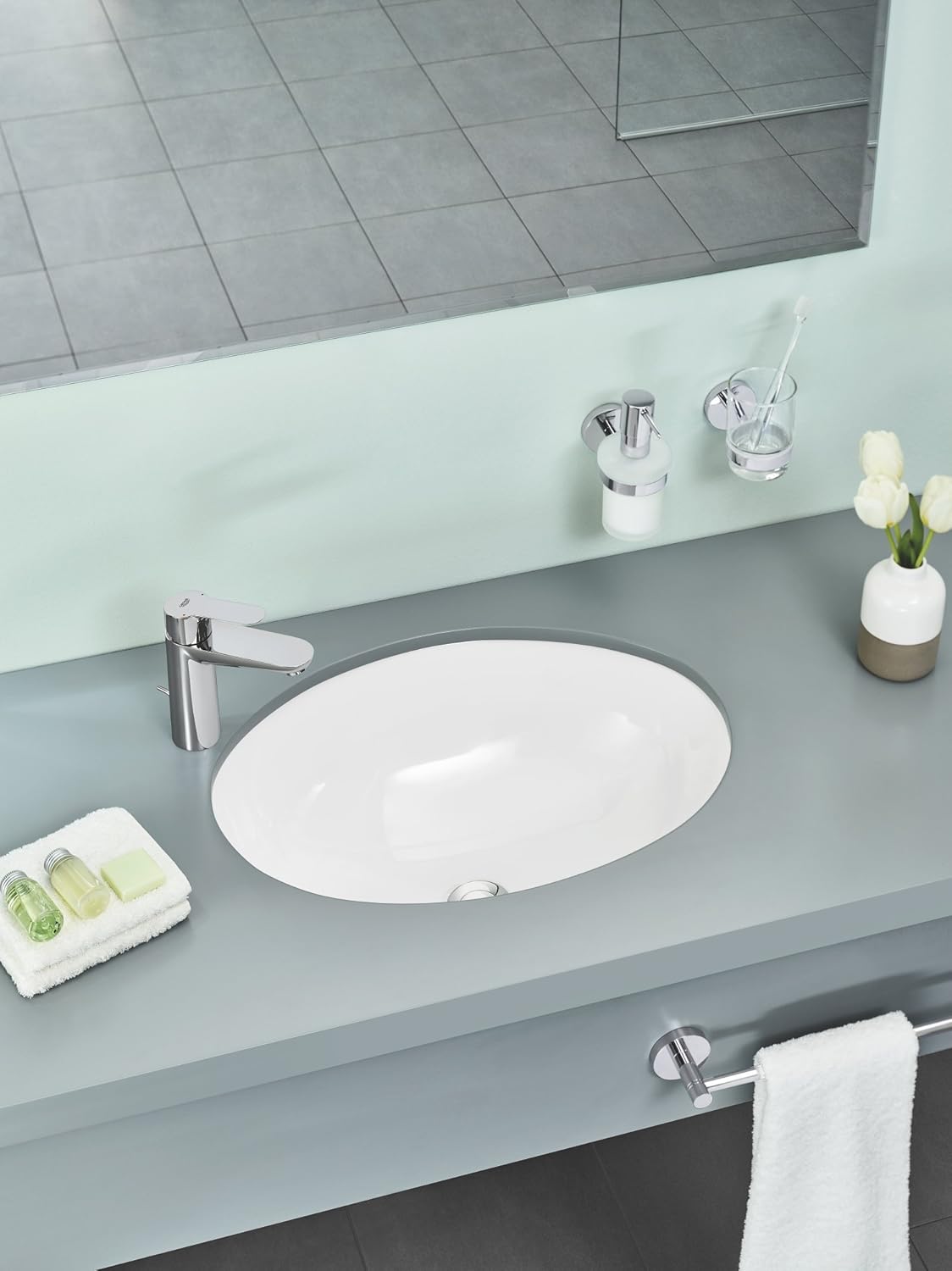 Detalle 1 de Grohe BauEdge - Grifo de lavabo cromo, tamaño M 🚰
