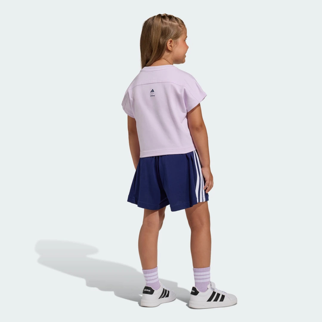Detalle de Conjunto de Camiseta Adidas Disney Frozen – color violeta