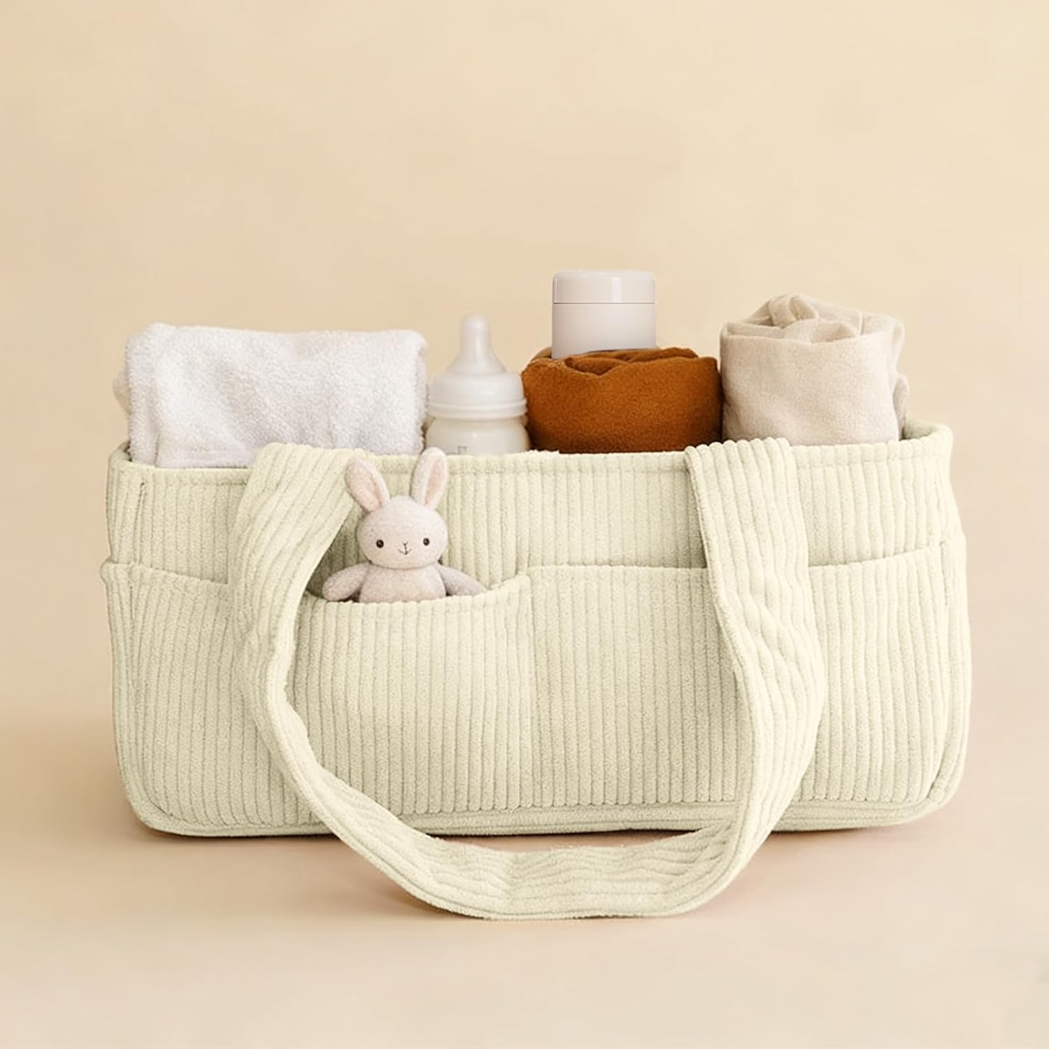 Thumbnail 1 de HAGOT Organisateur de Couches Bébé — Panier de Rangement avec Compartiment Amovible