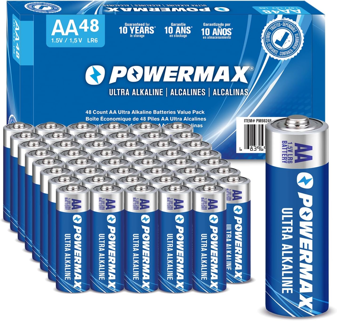 Thumbnail 6 de Powermax AA Batteries 24-Pack, 10-Year Shelf Life