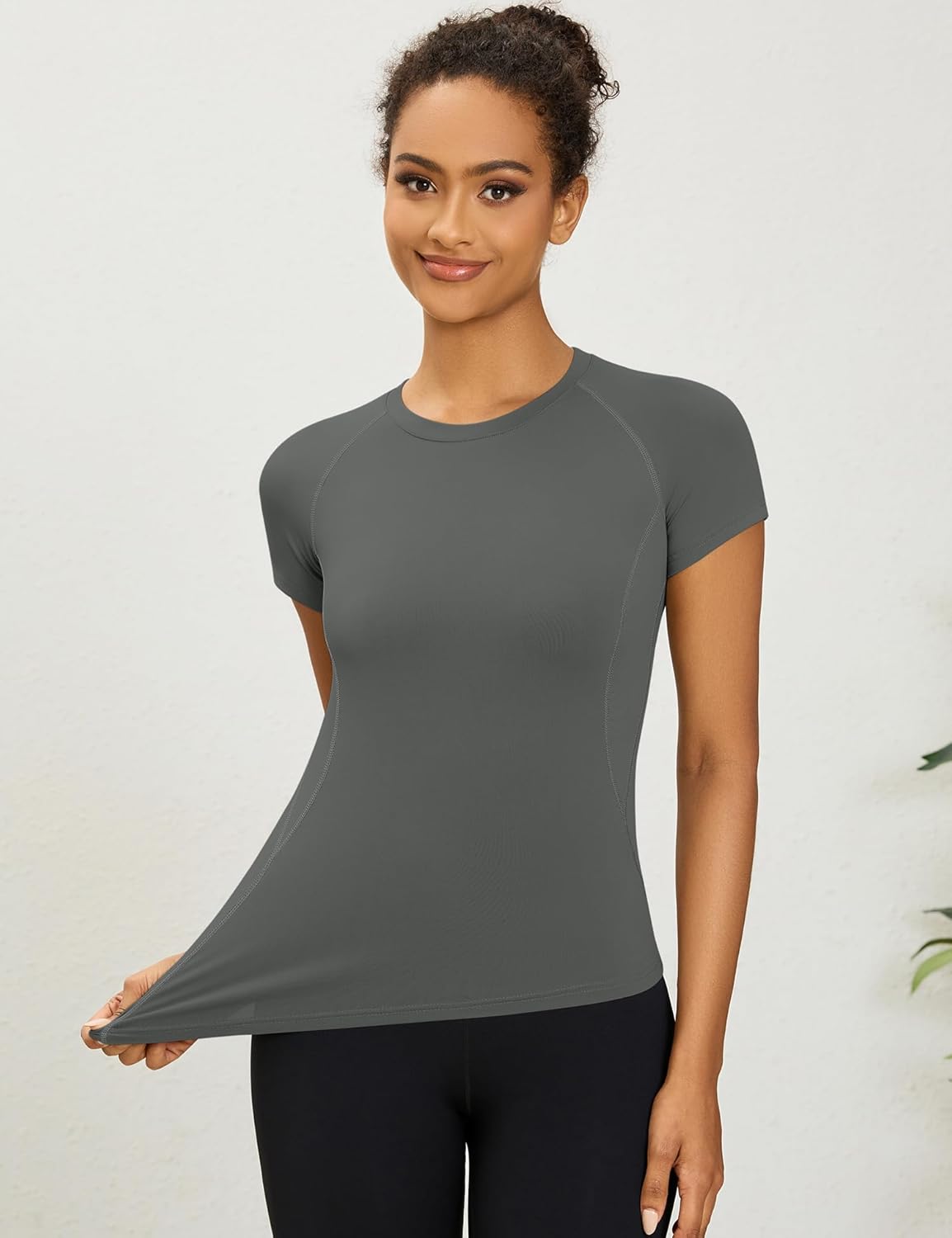 Thumbnail 1 de Rapbin Women's Gym Top: Breathable, Quick-Dry Tee for Yoga, Running and Gym