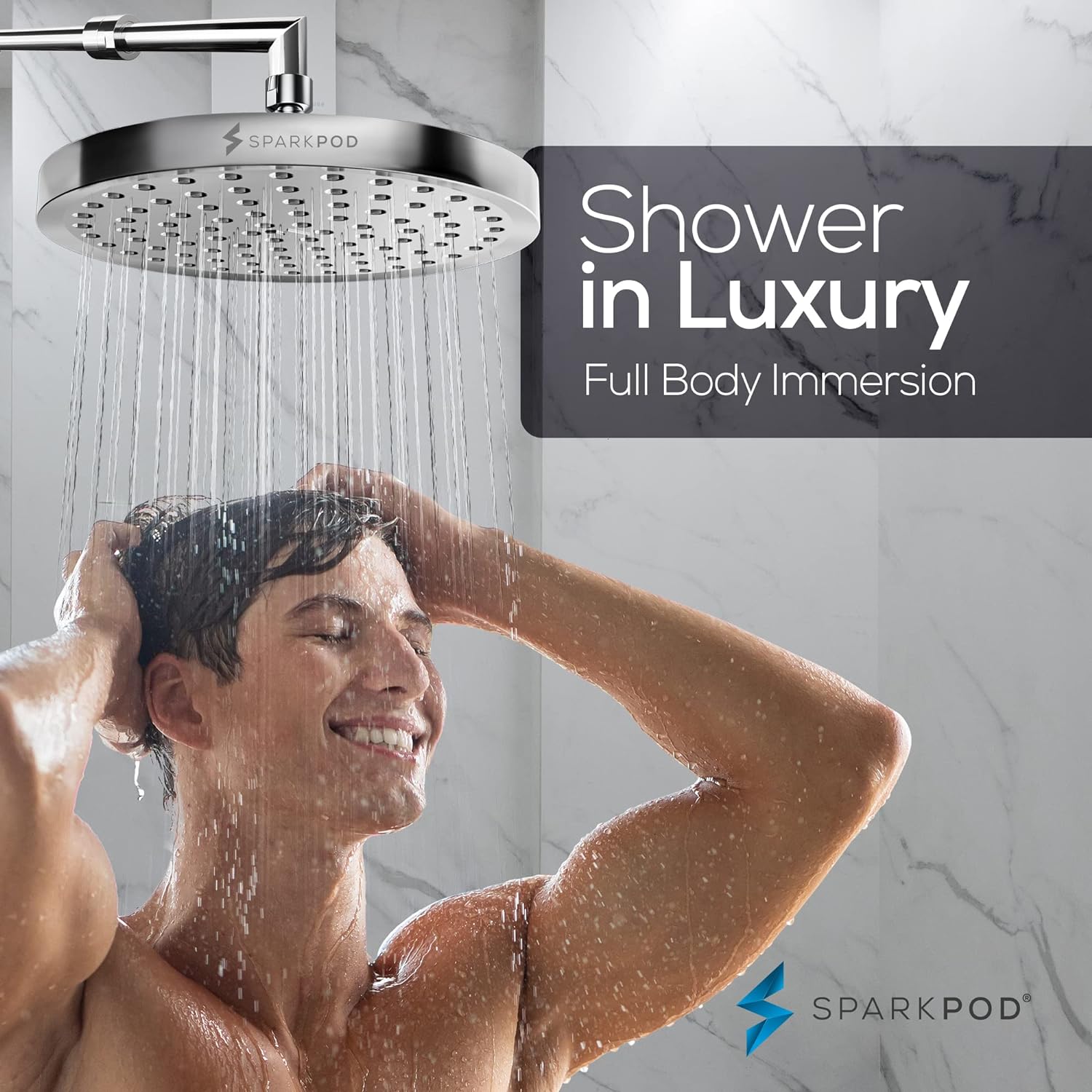 Thumbnail 5 de SparkPod Shower Head 8 Inch Rain