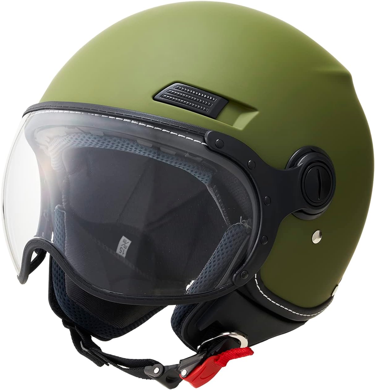 Detalle 2 de マルシン工業 SAFIT MS-340 ジェットヘルメット マットブラック Lサイズ(59-60cm)