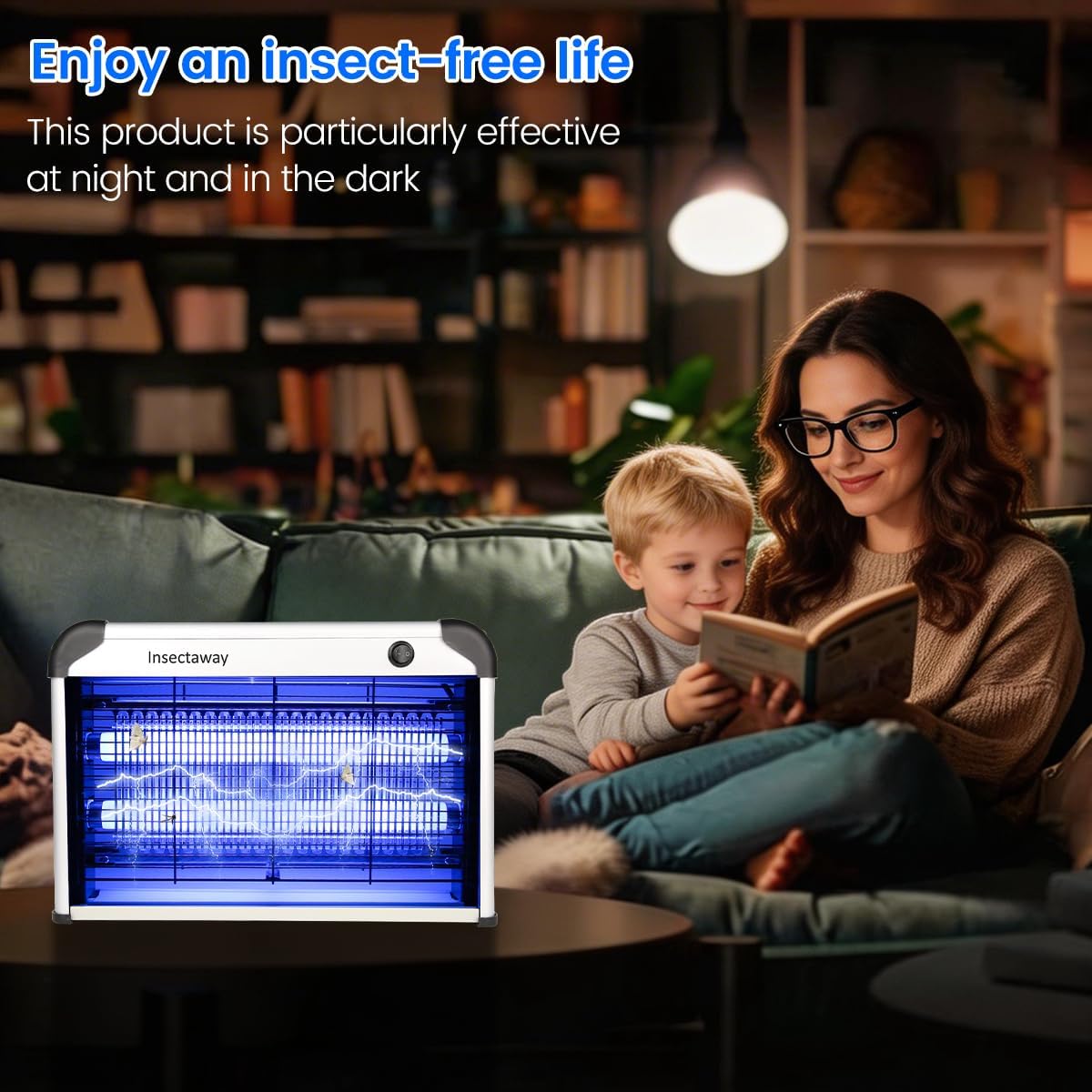 Thumbnail 2 de Fly Killer Bug Zapper - 2400V, 20W UV Insect Killer Lamp (2-Pack) for Indoor Use