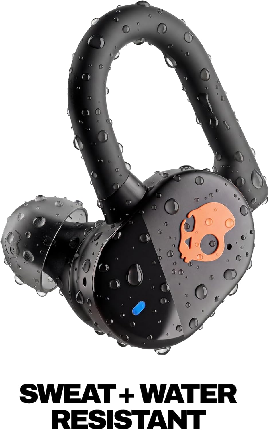 Thumbnail 2 de Skullcandy Push Play Active Wireless Earbuds (Black/Orange) with 34-Hour Battery, IP55, Multipoint Pairing