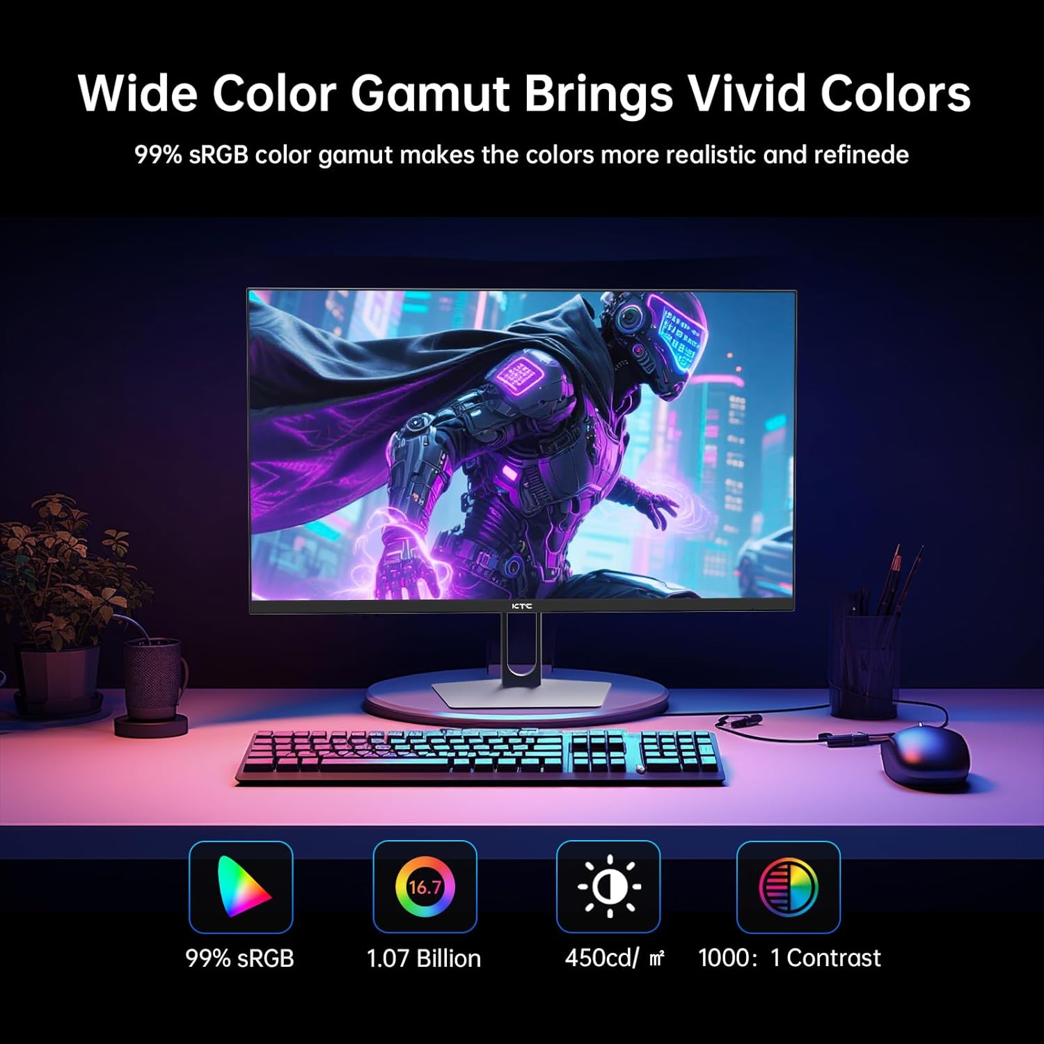 Thumbnail 4 de KTC 27-Inch QHD Gaming Monitor H27T22C-3