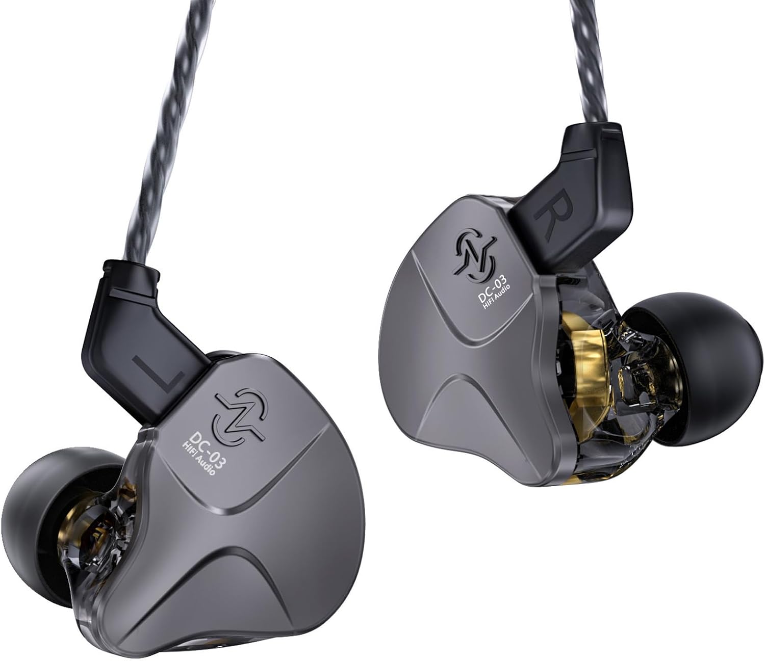Detalle de H HIFIHEAR CCZ DC03 Wired IEM Earbuds with Detachable Cable, 3.5mm Jack