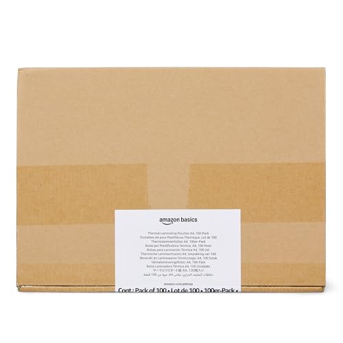 Thumbnail 5 de Amazon Basics Láminas para plastificar A4 100 unidades 🧾