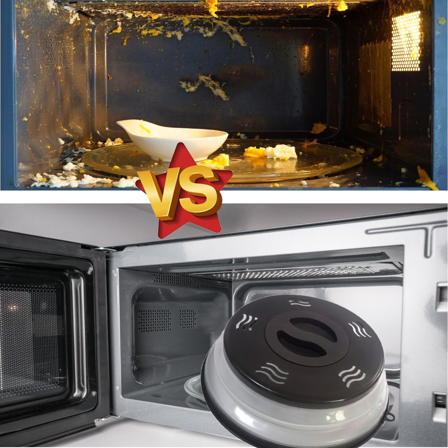 Thumbnail 2 de Microwave Splatter Cover Vented 2-Pack 🍽