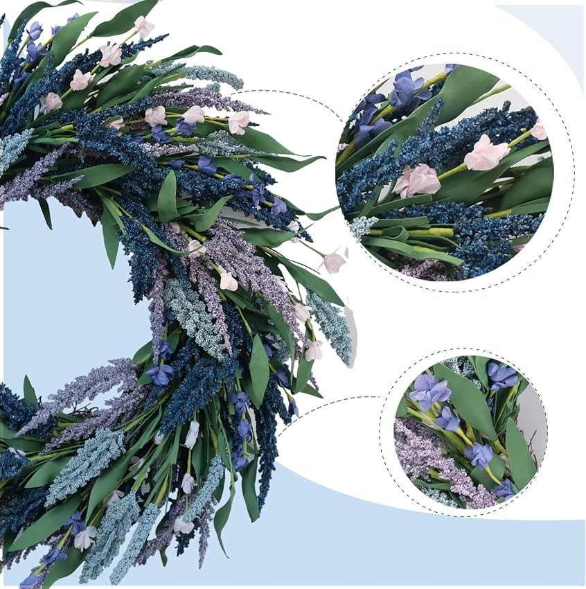 Detalle 2 de Tempus 20 Inch Artificial Green Wreath