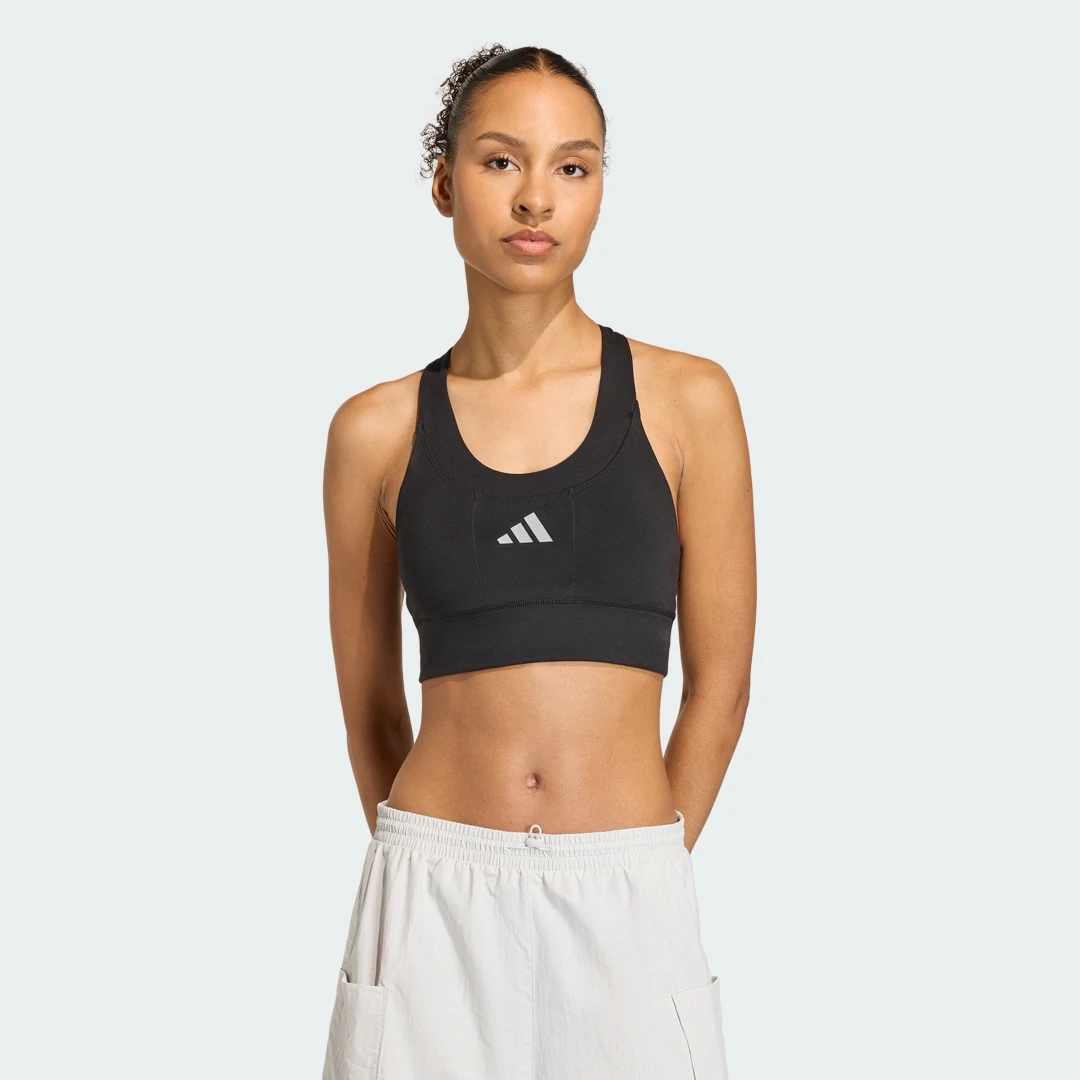 Detalle de Sujetador de running de impacto medio con bolsillo adi365 – Adidas