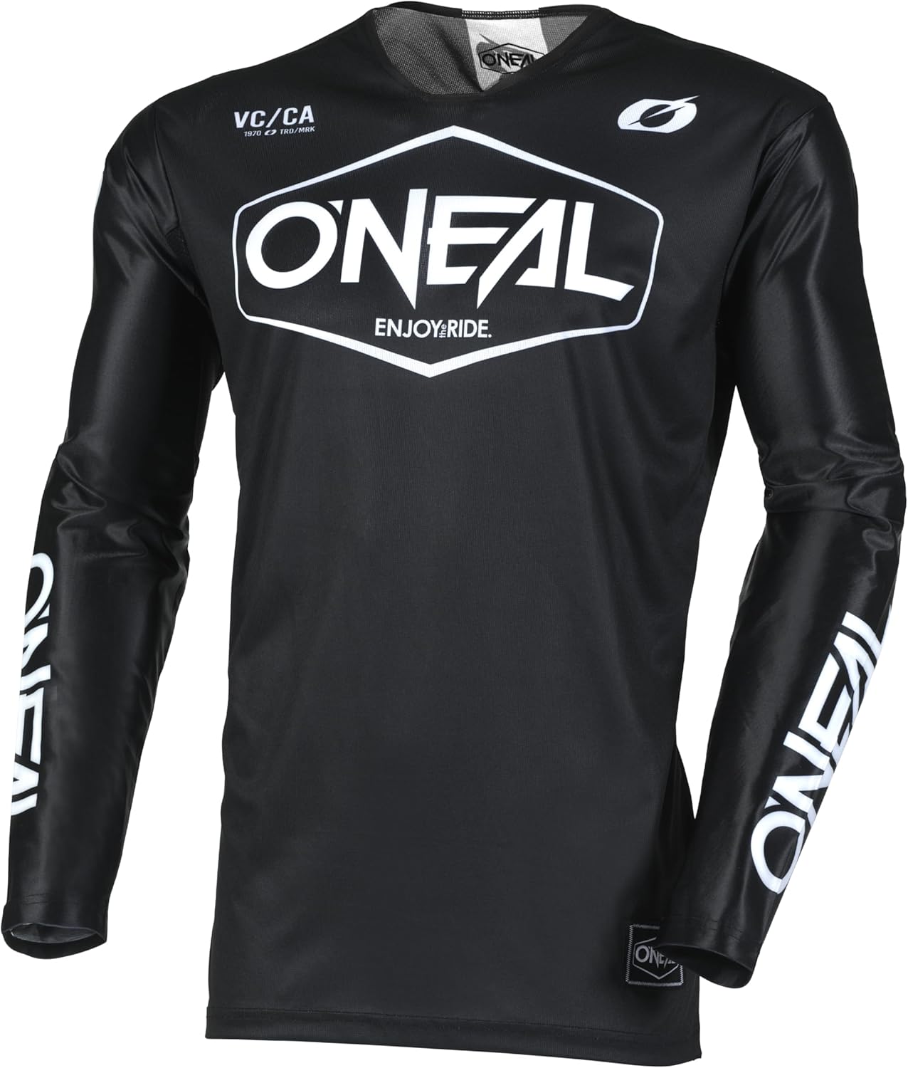 Detalle de O'NEAL Mayhem Hexx Adult Jersey (Black/White, Medium) for Mountain Bike or Motocross Riding