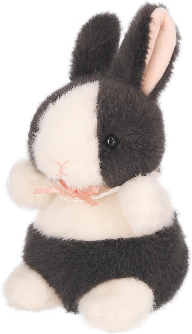 Detalle de 三英貿易 ちもしぃらびっつ ダッチ うさぎのぬいぐるみ 約H16×W9×D9cm リボン付き首飾り