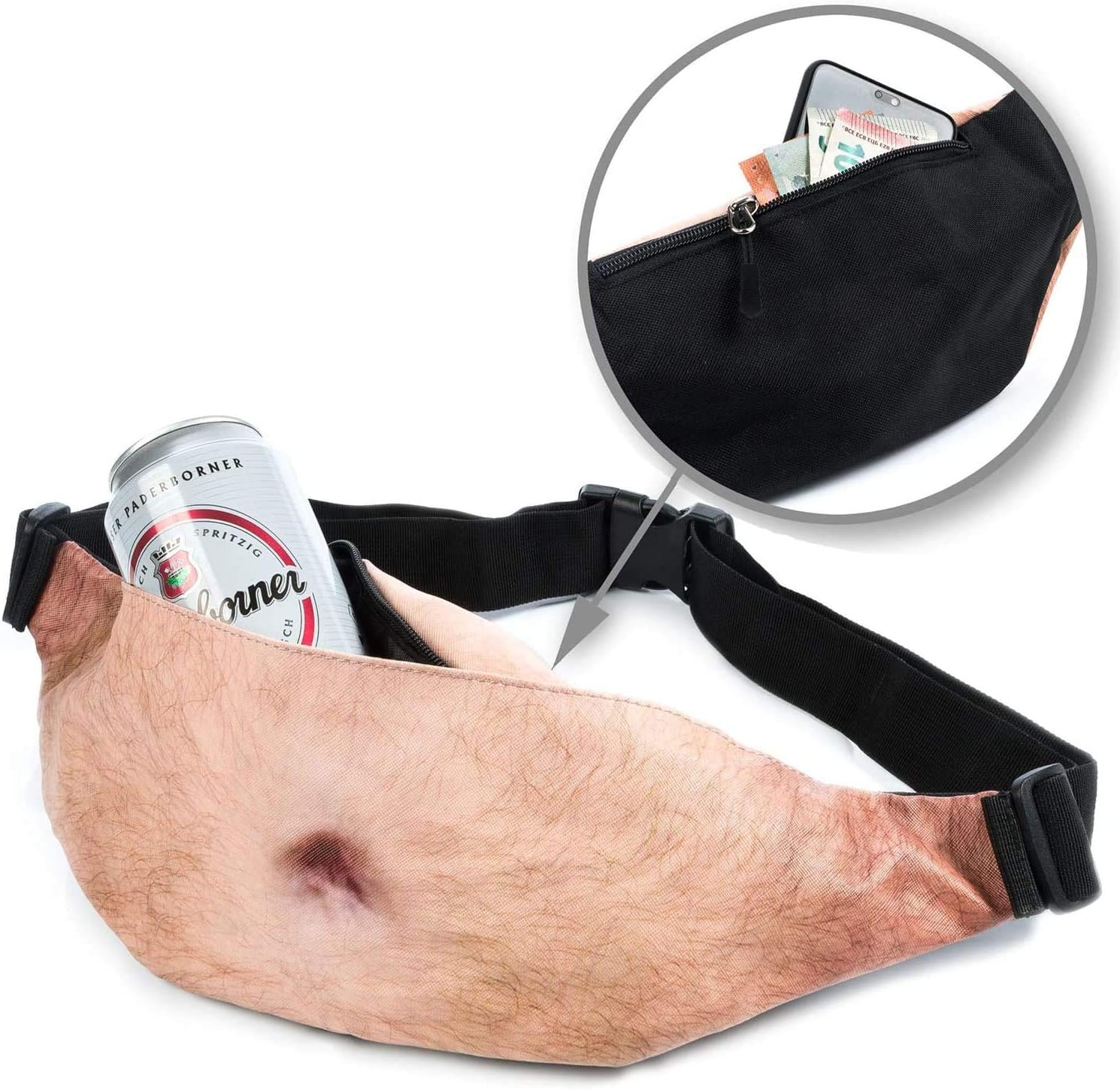 Detalle de Bauch Gürteltasche „Bierbauch“ – wasserdichte Gürteltasche am Biergürtel, mehrfarbig